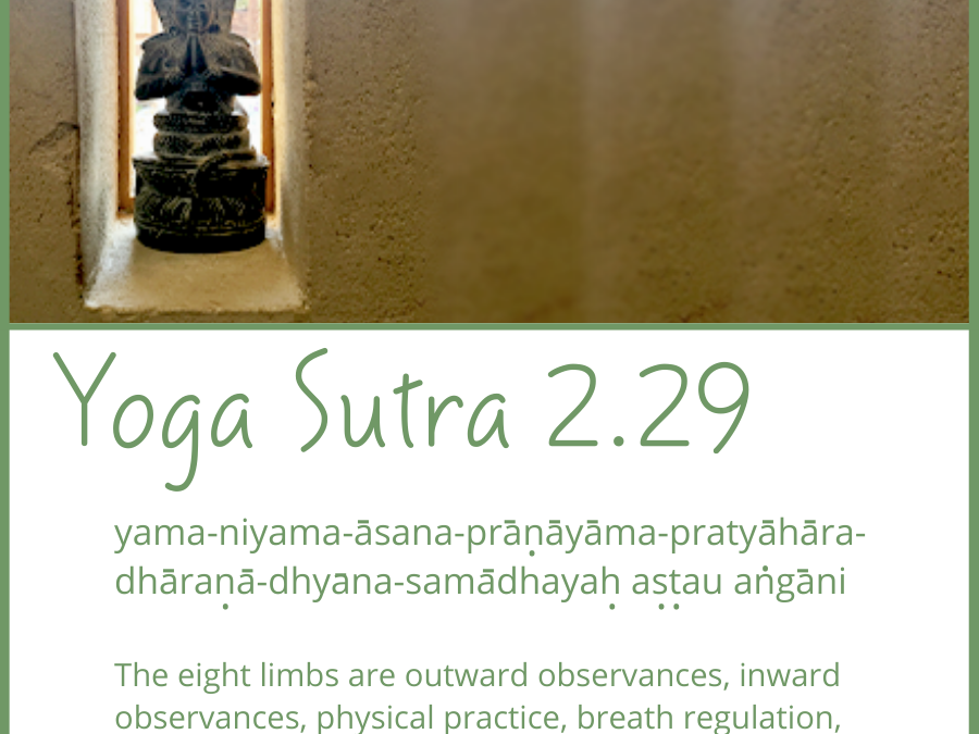 Exploring The Yoga Sutras of Patanjali: Sutra 2.29