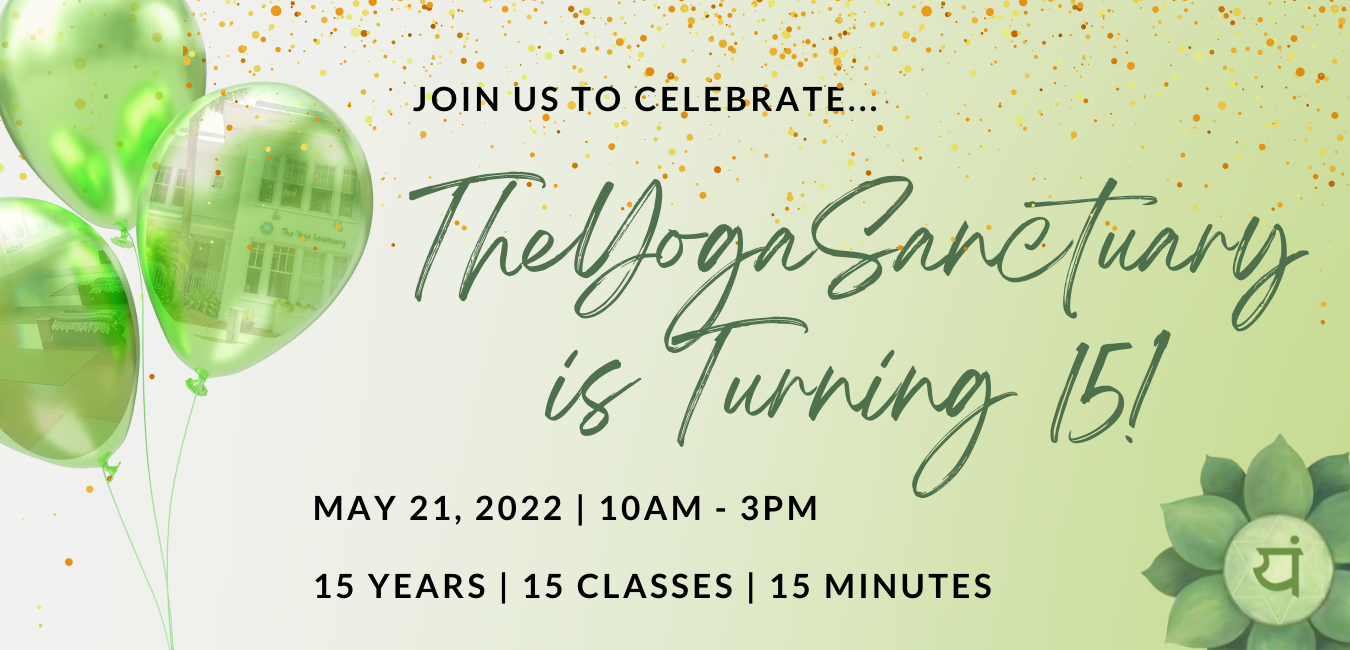 The-Yoga-Sanctuary-Anniversary The Yoga Sanctuary's 15th Anniversary Open House