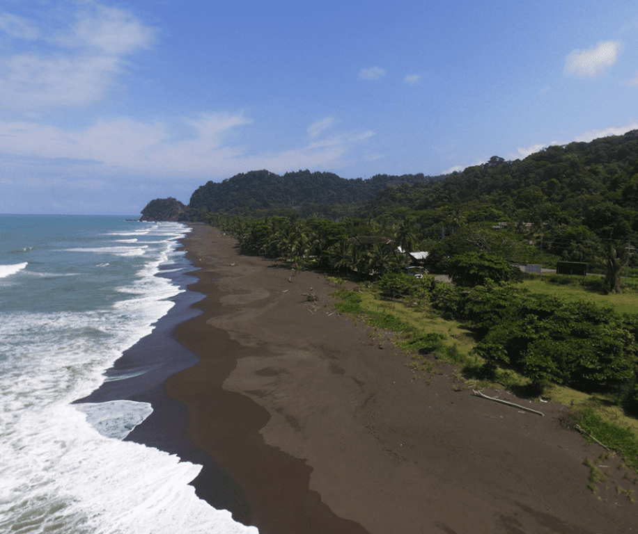 Costa Rica shoreline. Join us on our Costa Rica Yoga retreat to enjoy this beautiful shoreline!