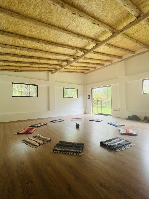 The yoga space at El Verde, a boutique retreat center in Peru