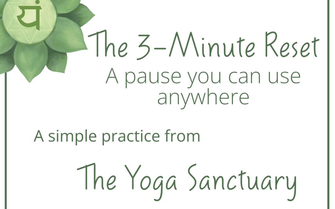 The Three Minute Reset